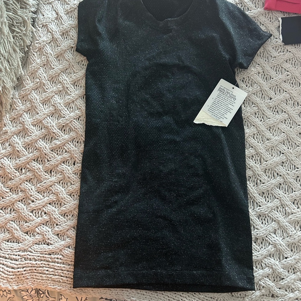 Lululemon Athletica Black Short Sleeve Dress